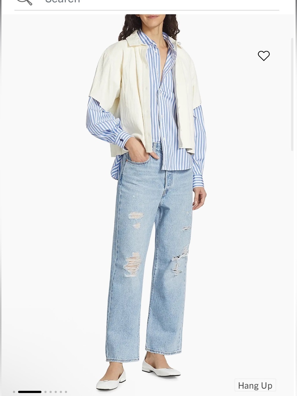Levi's Ribcage Straight Ankle Distressed Medium Washed Jeans - 29